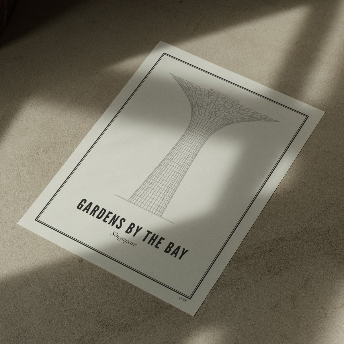 Poster von Singapore - Gardens by the bay | WIJCK.
